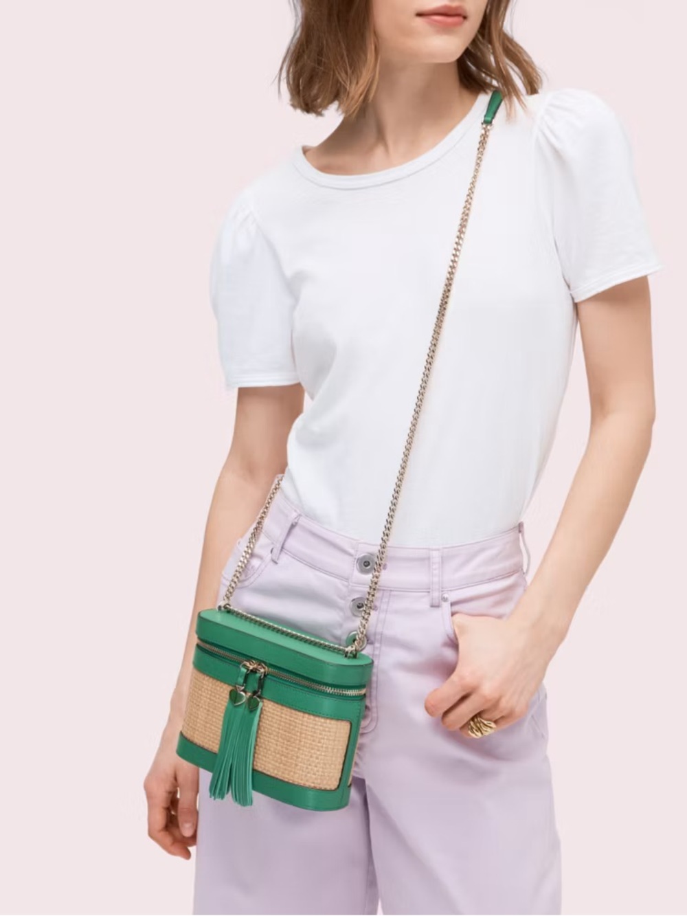 NWT kate spade New York rose crossbody picnic bag
